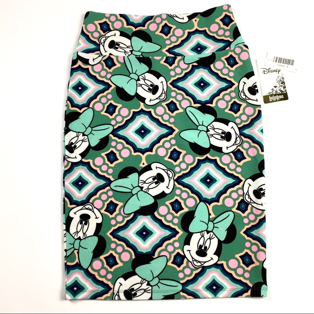 LuLaRoe Disney Cassie Skirt Minnie Mouse Small